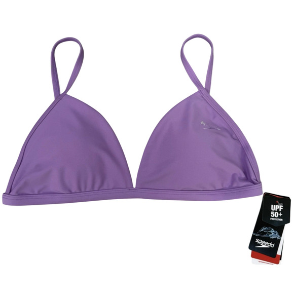Speedo Women's Swimsuit Triangle Bikini Top Fairy Wren Size Medium New - Picture 1 of 11